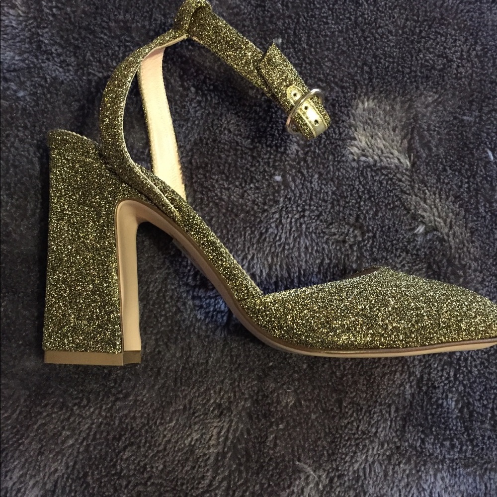 J.Crew gold shoes
